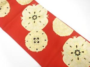 アンティーク　本場筑前博多　華紋織り出し名古屋帯（着用可）